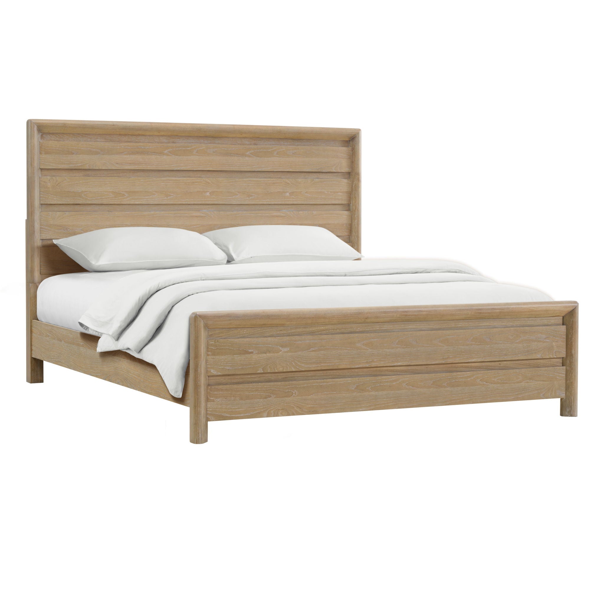 Panel Bed Frame With Unique Headboard And Included Slats by HouseOfZazla