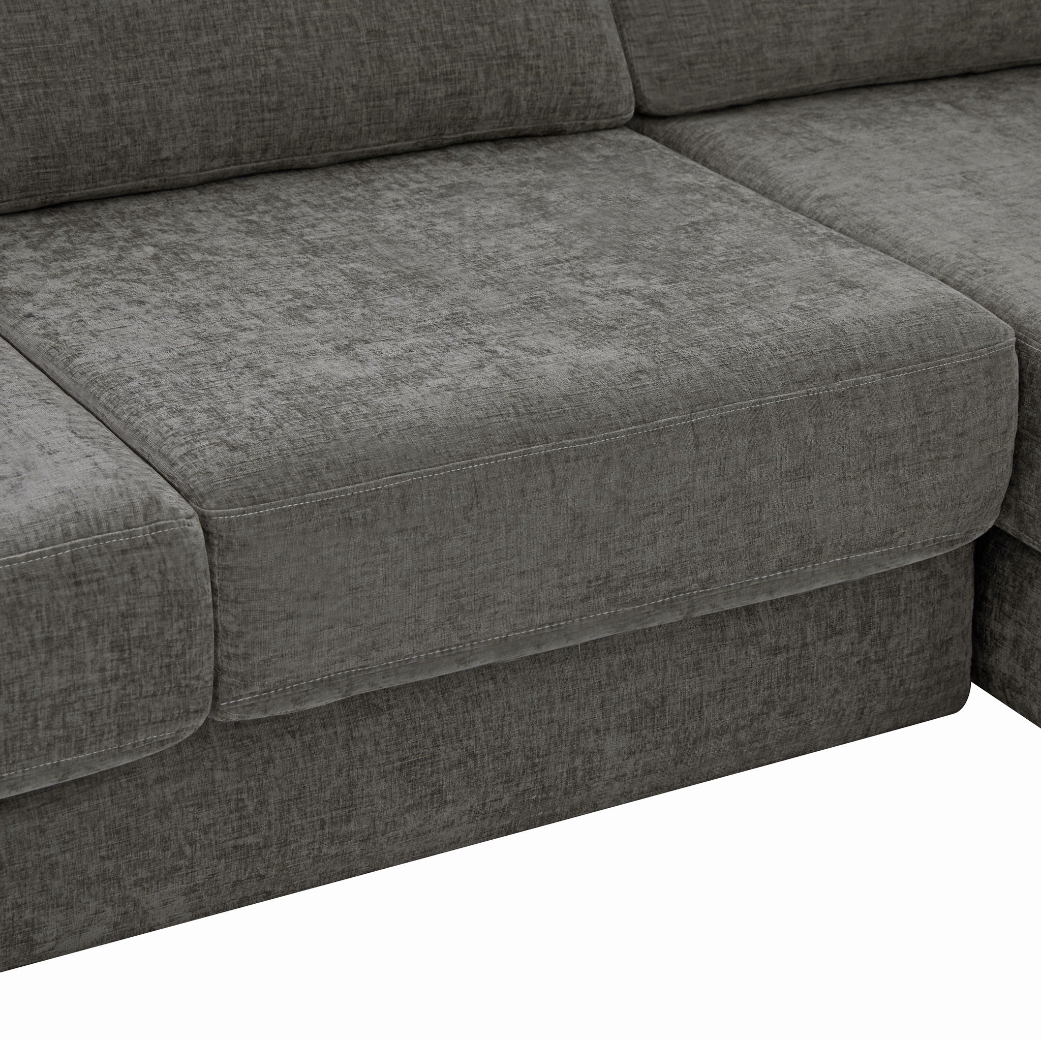 L-Shaped Modular Sofa With Double Layer Cushion by HouseOfZazla