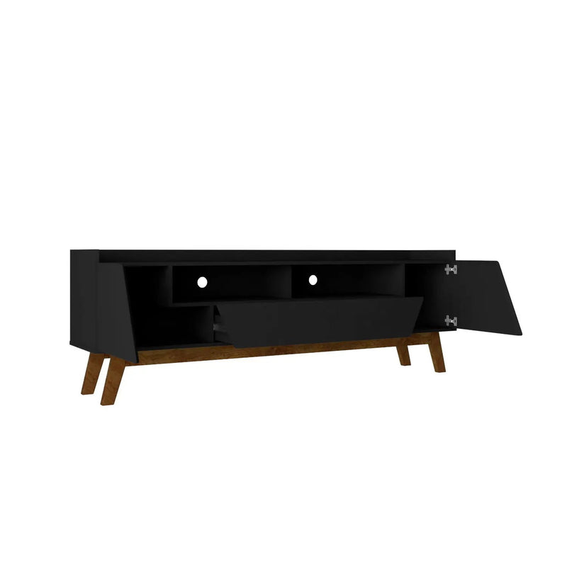 Marcus - TV Stand With 4 Shelves And Soft Close Doors by HouseOfZazla