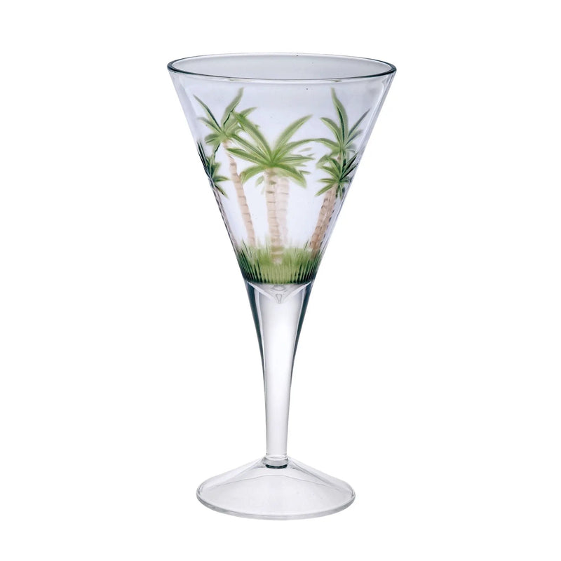 Leadingware V Shaped Unbreakable Plastic Wine Glasses, 14Oz (Set of 4) - Clear by HouseOfZazla