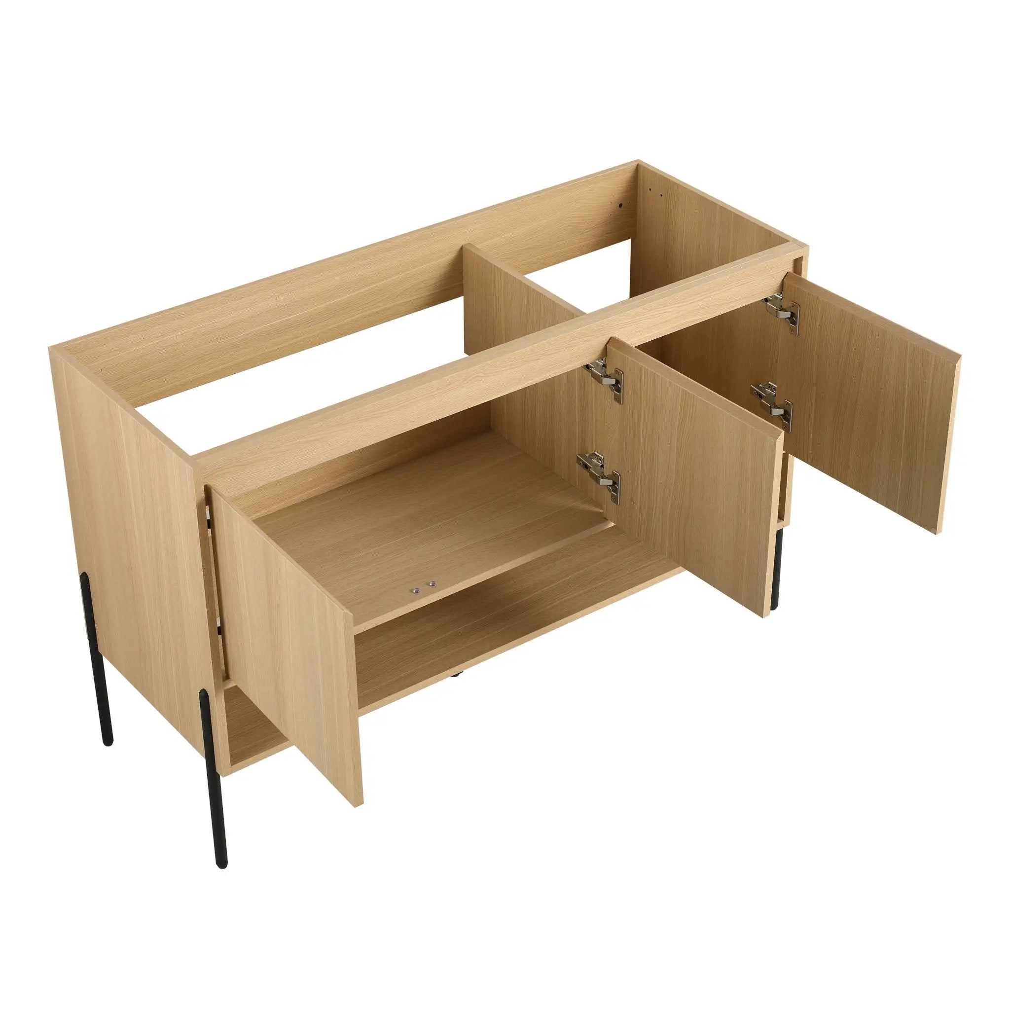 Modern Bathroom Vanity Combo With Single Resin Sink And Storage Cabinet by HouseOfZazla