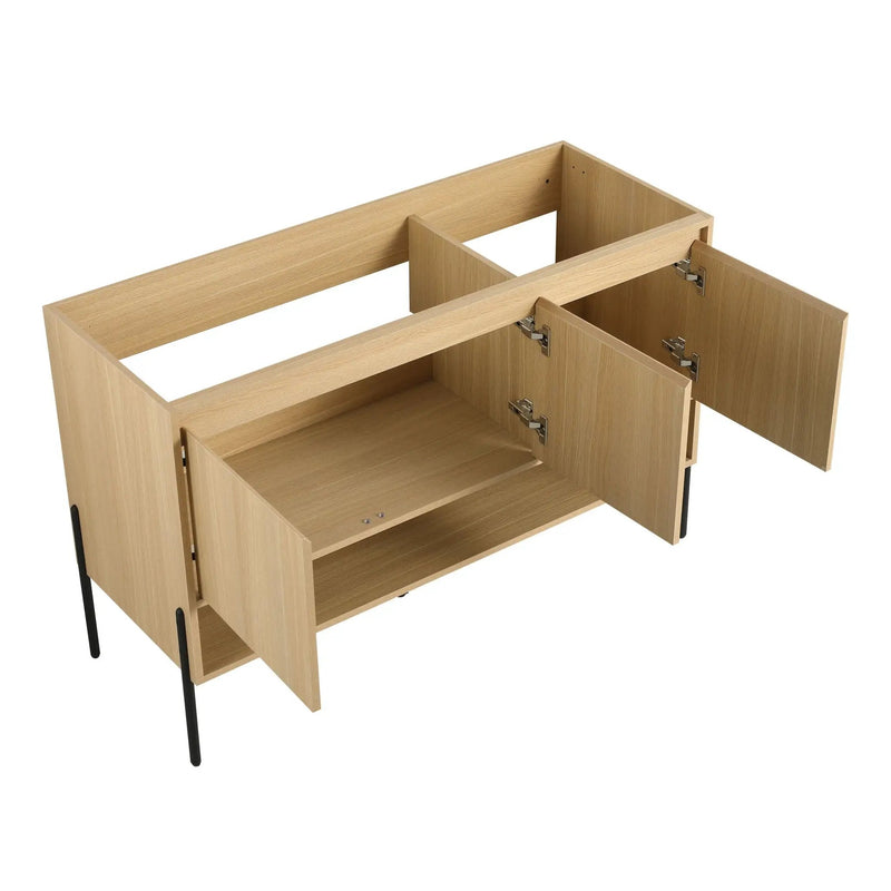 Modern Bathroom Vanity Combo With Single Resin Sink And Storage Cabinet by HouseOfZazla