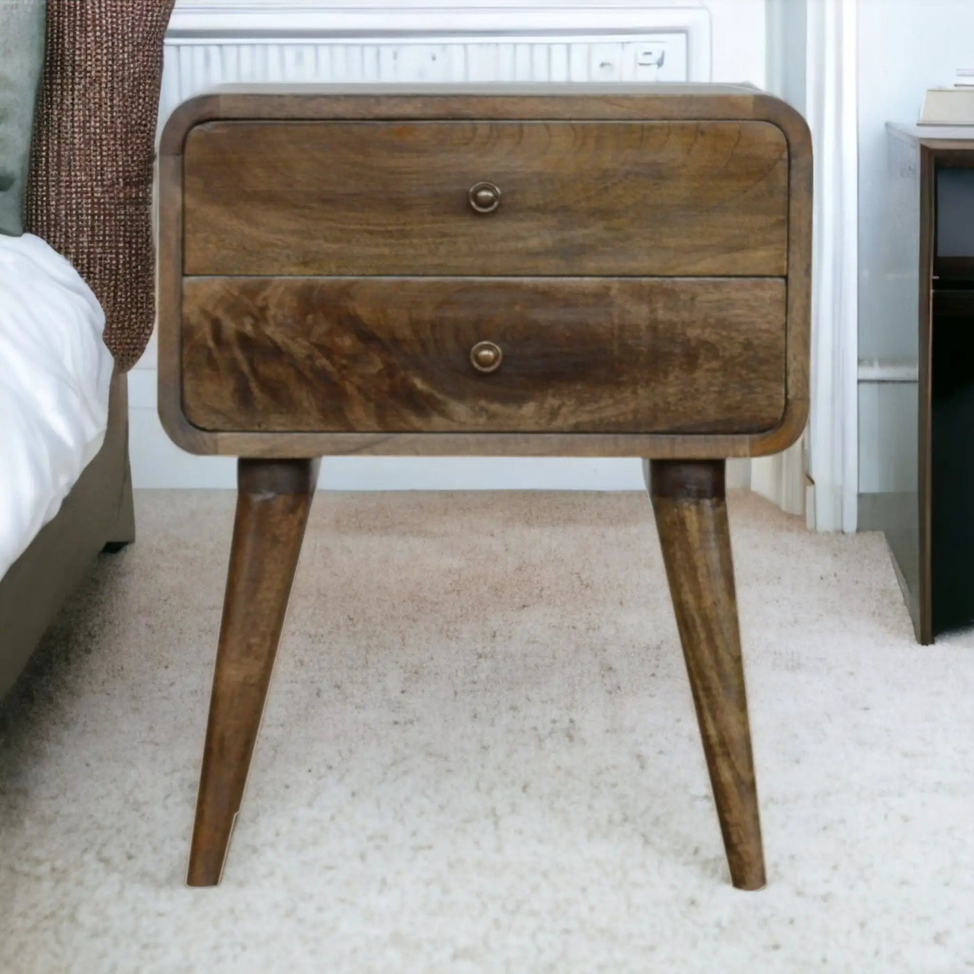 Curved Nightstand by Unique Piece Furniture