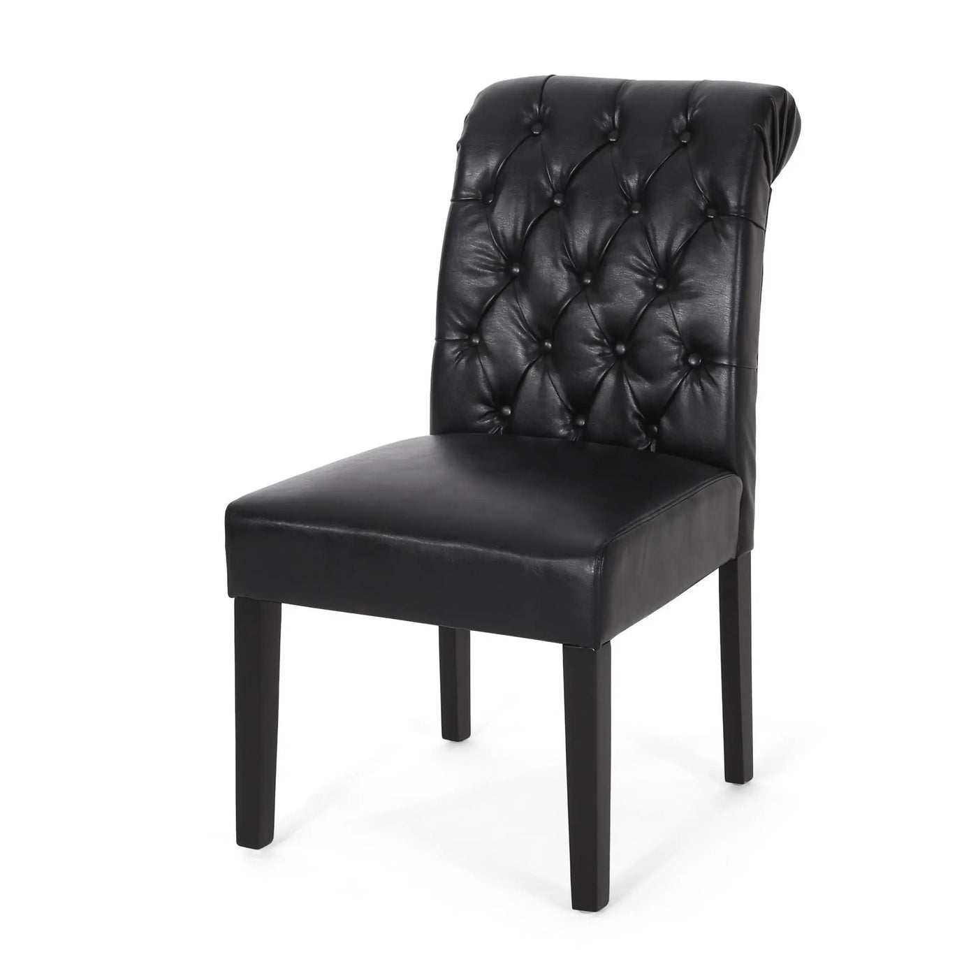Broxton Tuft Dining Rolltop Chairs With Button Tufted Backrest (Set of 2) by HouseOfZazla