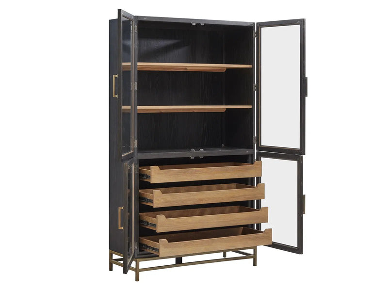 Lindon - Two Tone Dining Cabinet - Dark Brown by Unique Piece Furniture