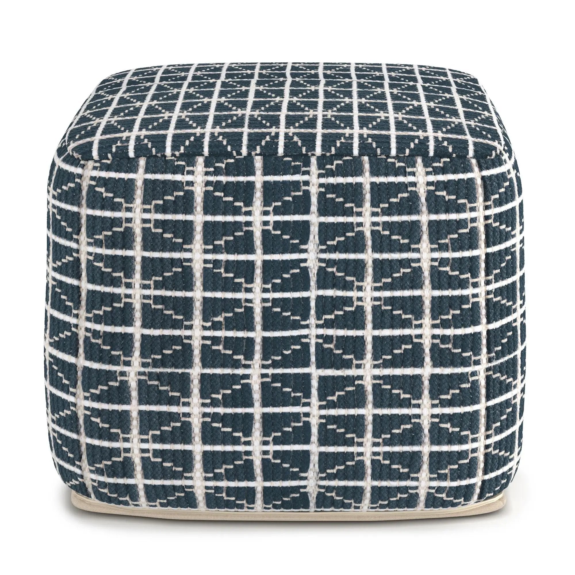 Noreen - Upholstered Square Pouf by HouseOfZazla