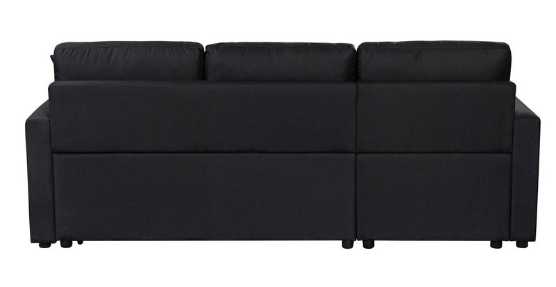 Paisley - Fabric Reversible Sleeper Sectional Sofa With Storage Chaise by HouseOfZazla