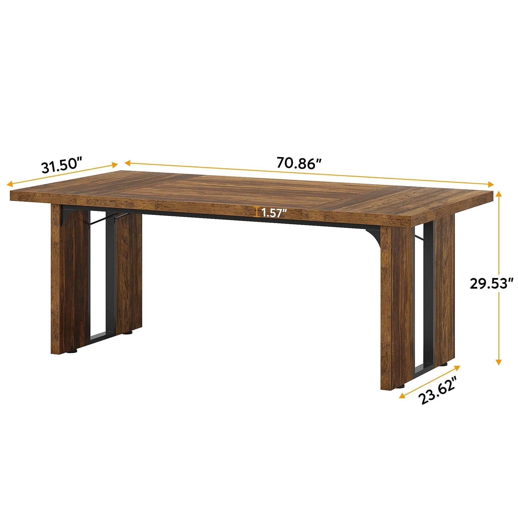 Large Rectangular Kitchen Table by HouseOfZazla