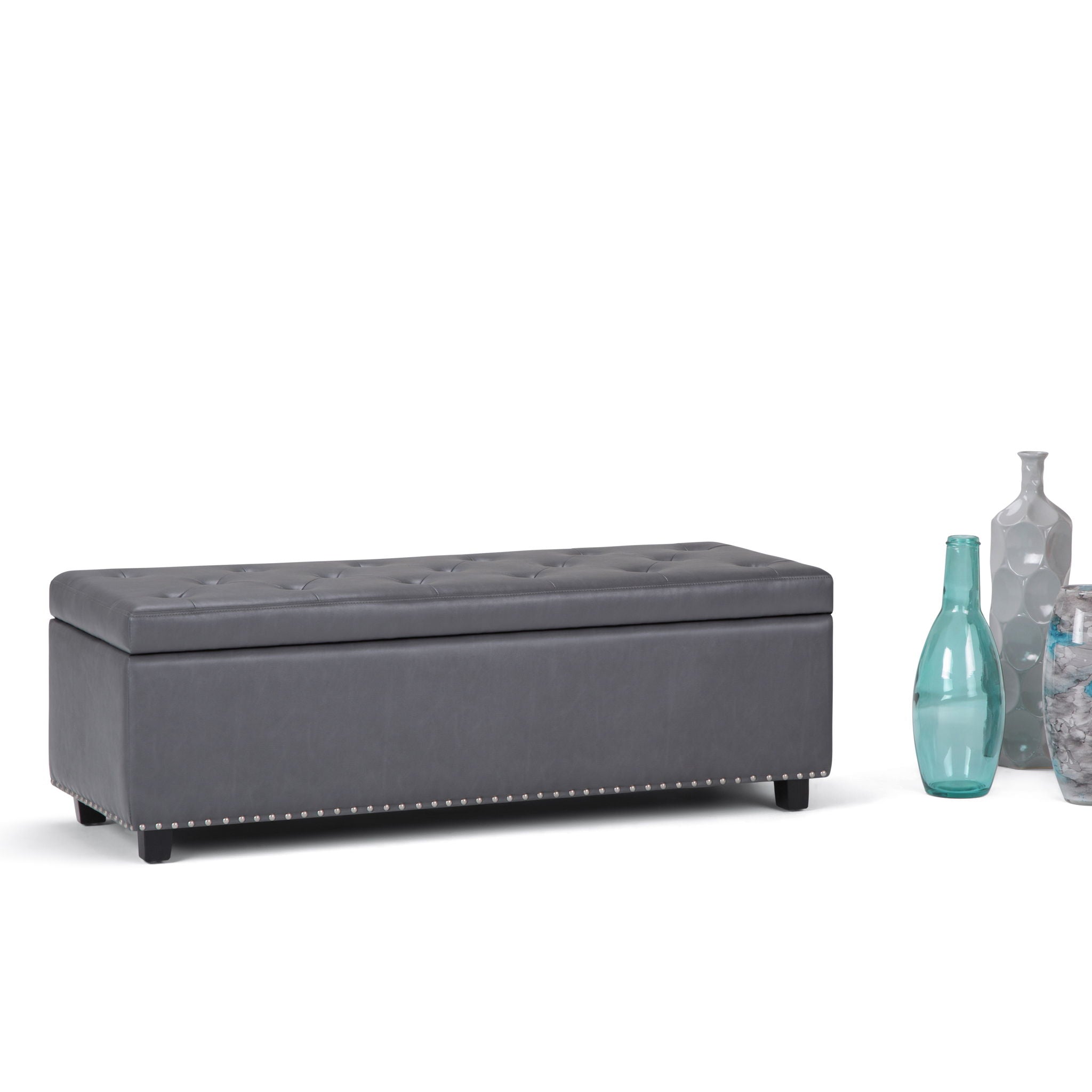 Hamilton - Upholstered Storage Ottoman by HouseOfZazla