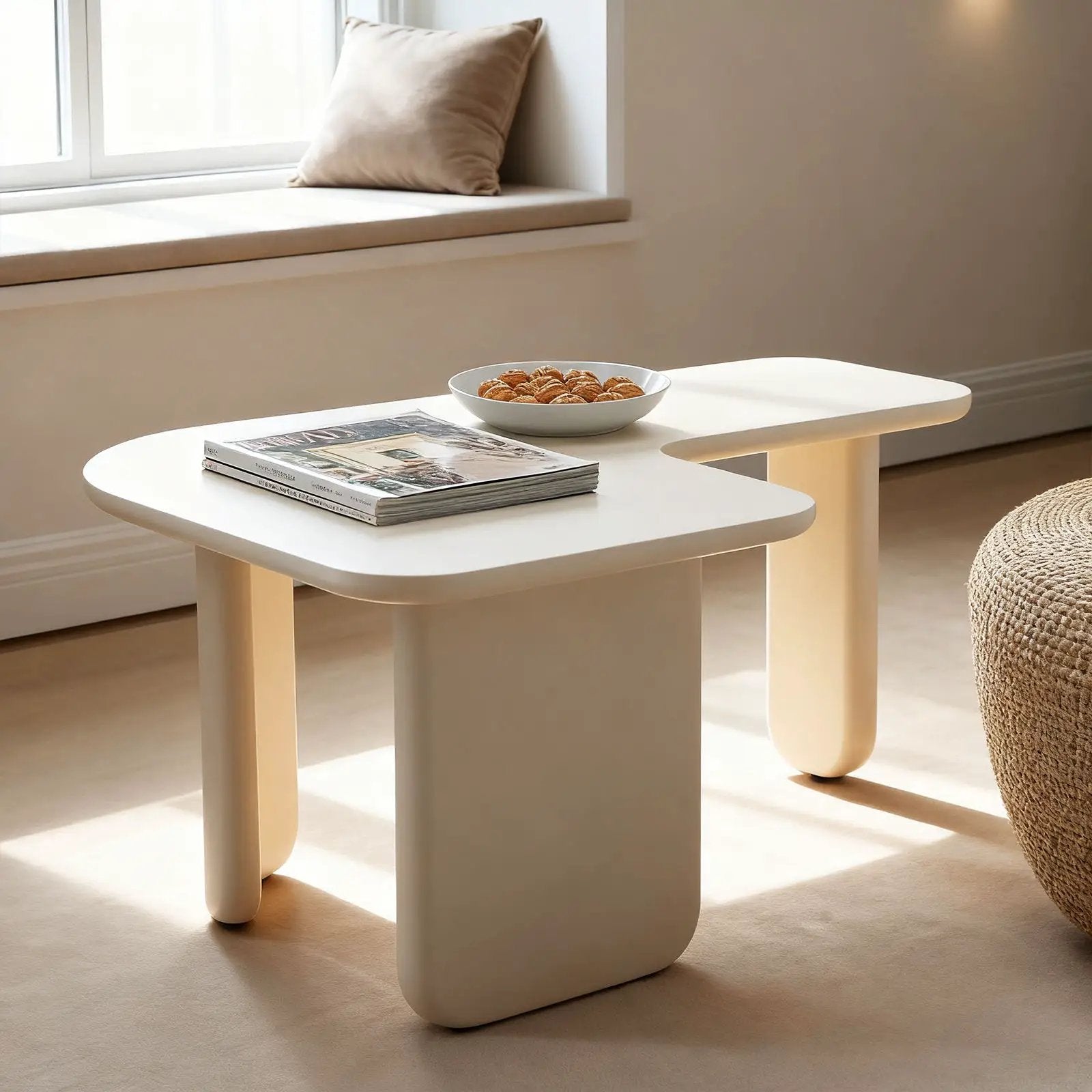 L-Shape Coffee Table For Living Room by Unique Piece Furniture