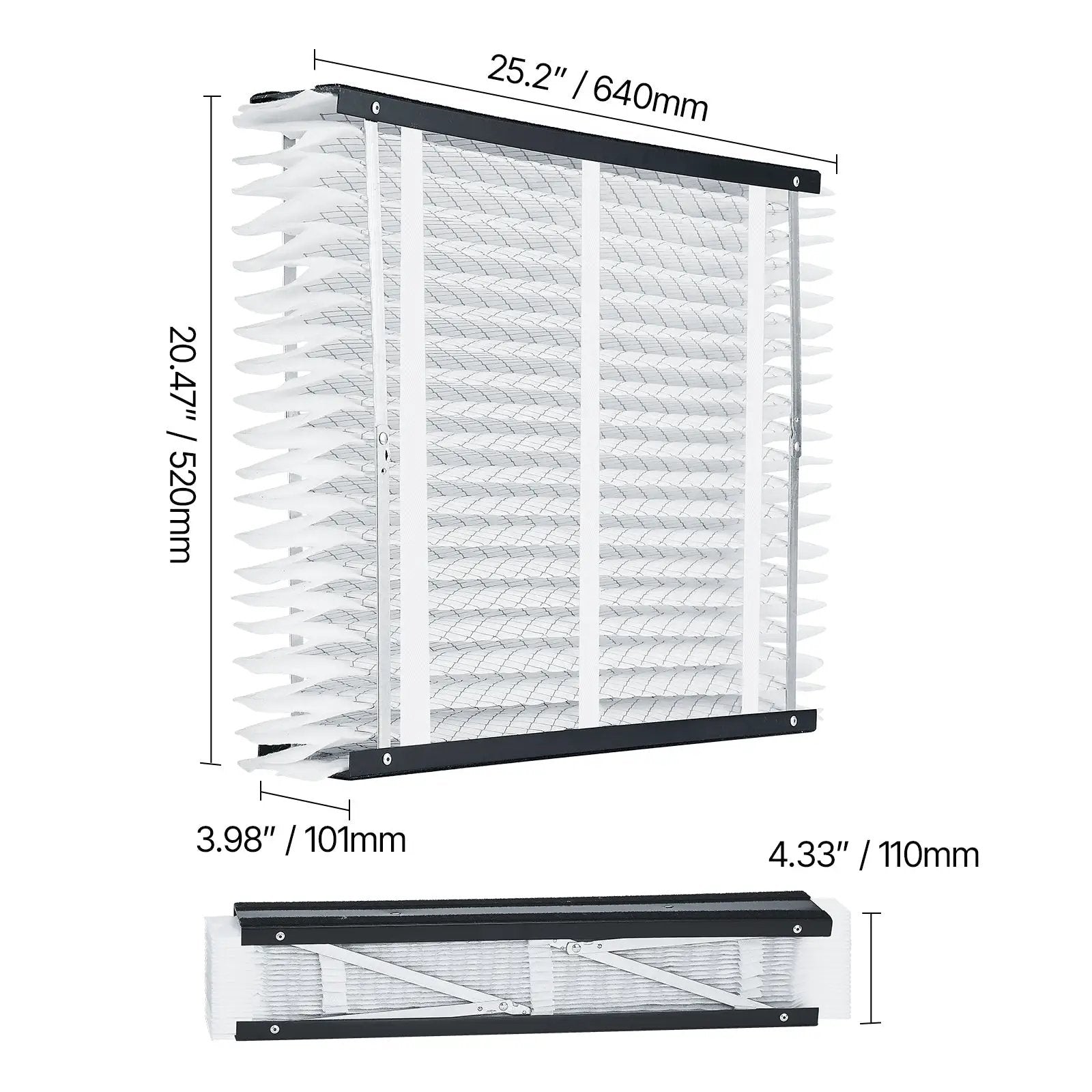 Air Filters MERV 11 Electrostatic Pleated HVAC Furnace Filter 4-Pack by HouseOfZazla