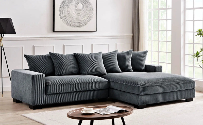 Luxe - Oversized 2 Piece Sectional Couches For Living Room, L Shaped Sofa With Chaise by Unique Piece Furniture