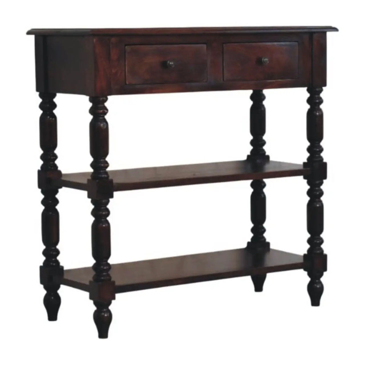 Turned Legs Side Table by Unique Piece Furniture
