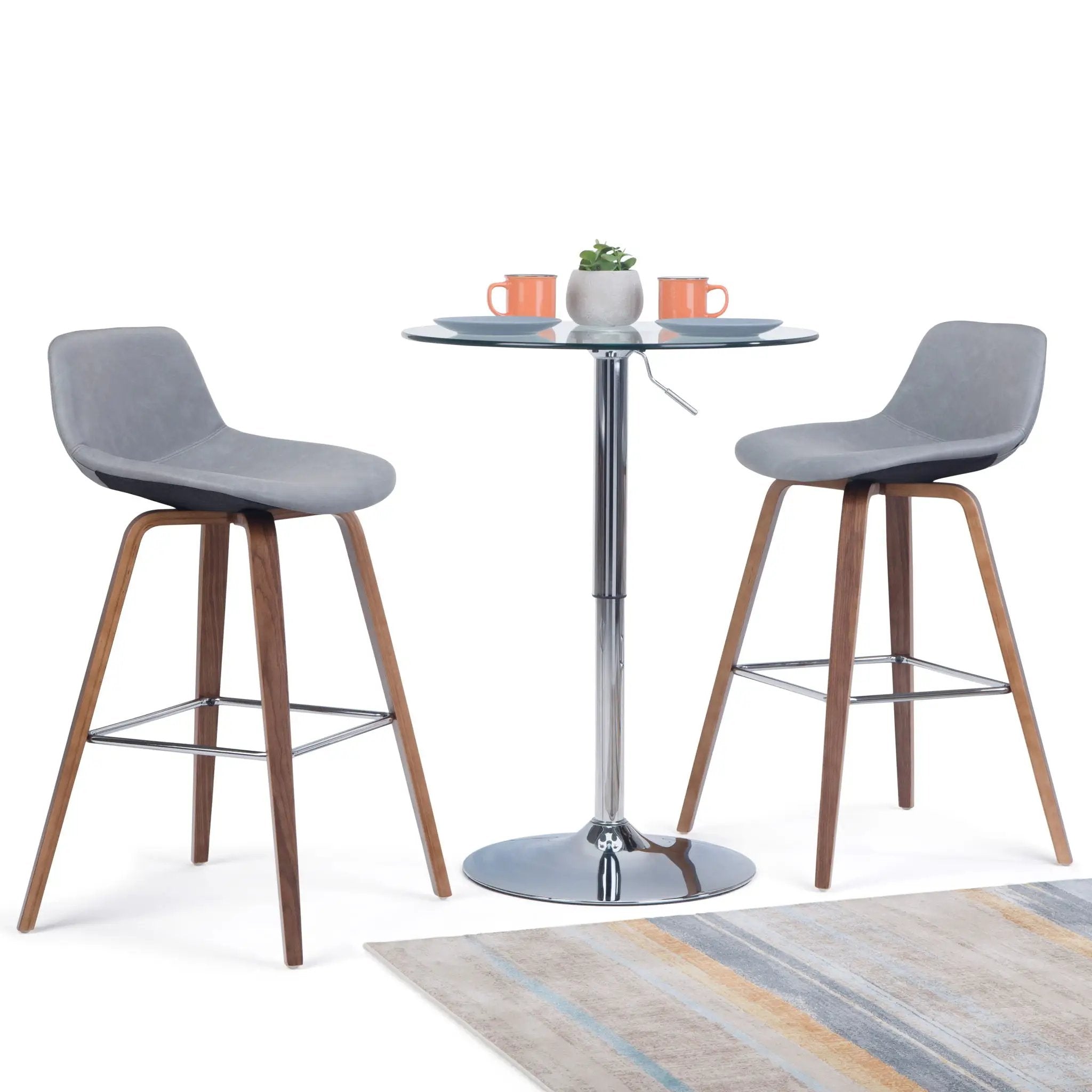 Randolph Bentwood - Counter / Bar Height Stool (Set of 2) by HouseOfZazla