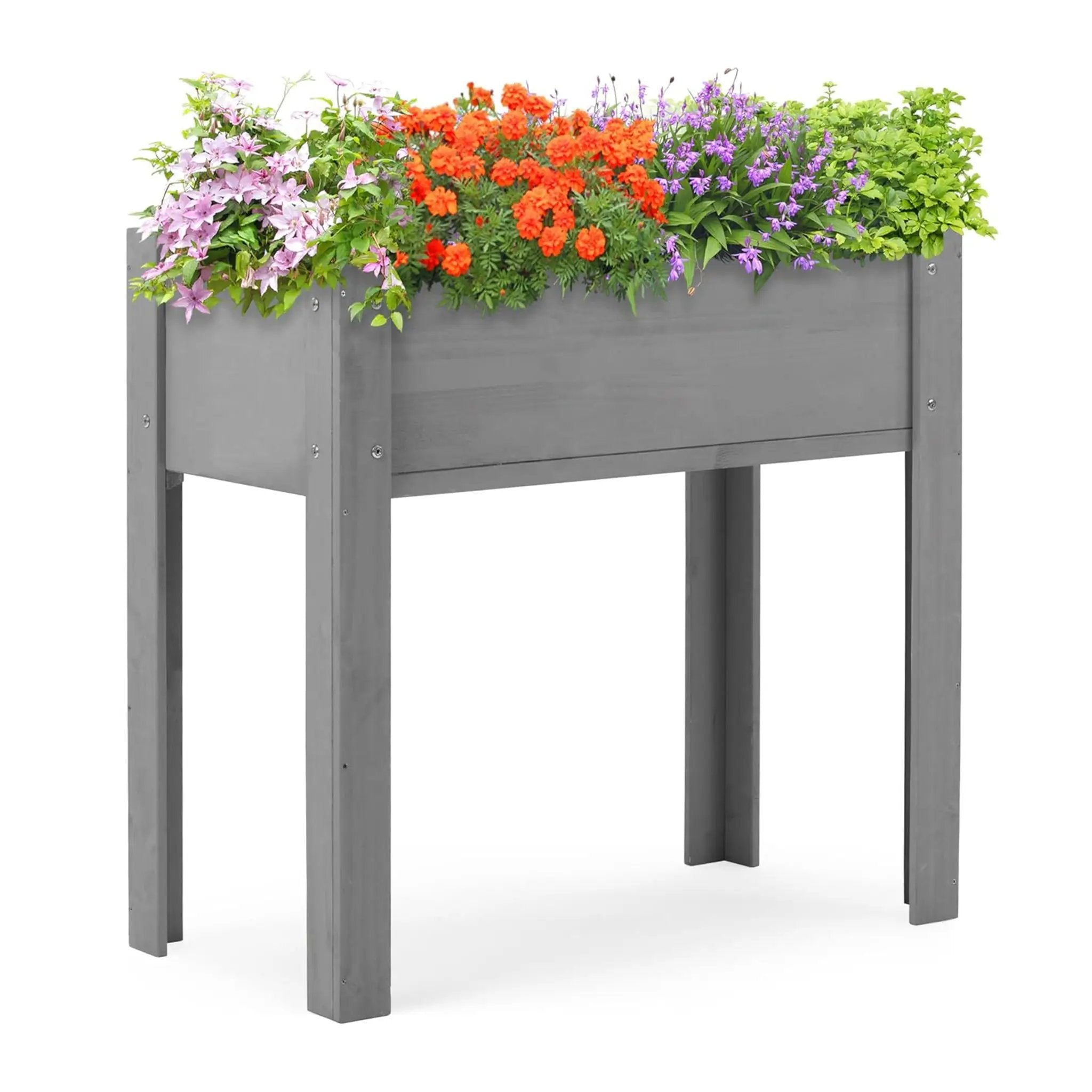 Raised Garden Bed With Legs, Elevated Planter Box For Outdoor Plants by HouseOfZazla
