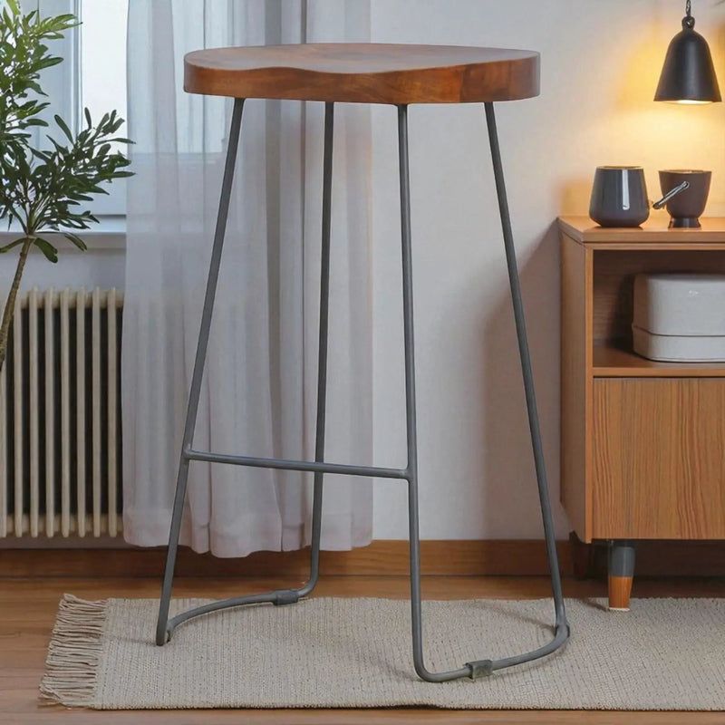 Chunky Bar Stool - Chestnut by HouseOfZazla