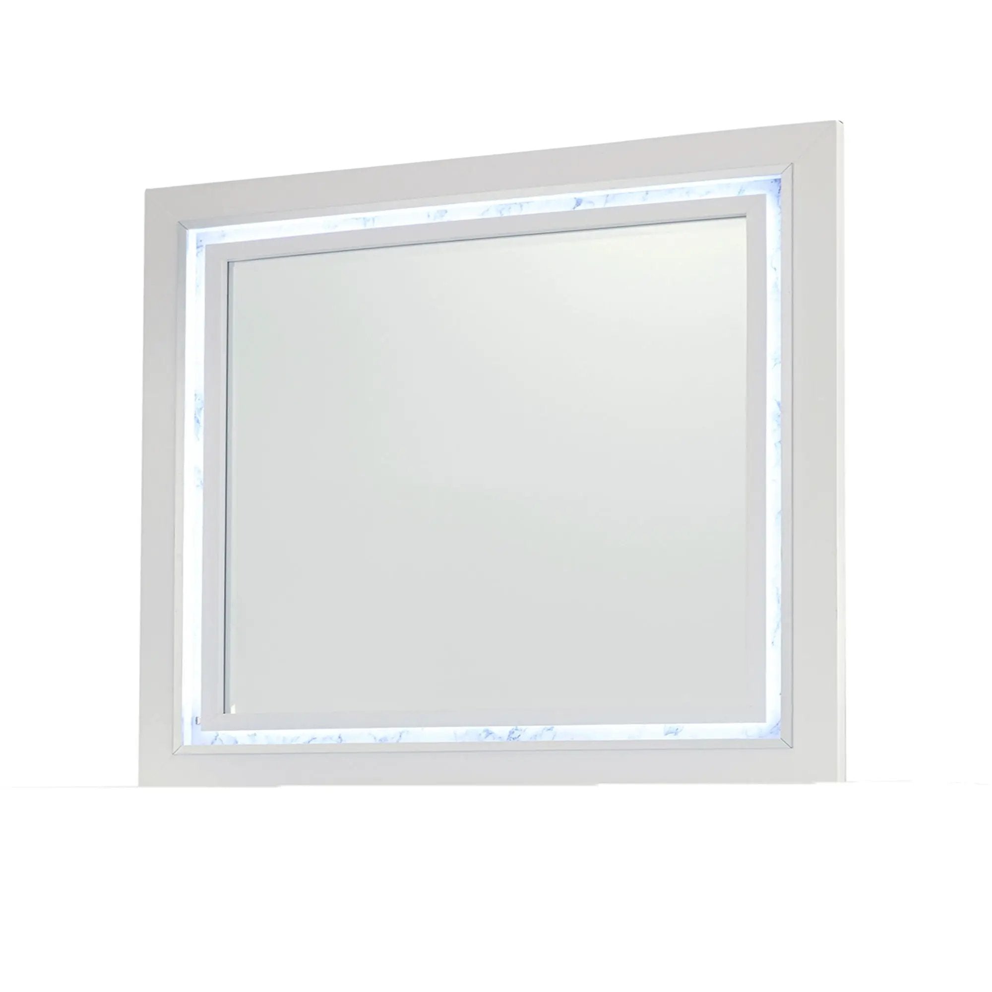 Skye - Marble Mirror - White by Unique Piece Furniture