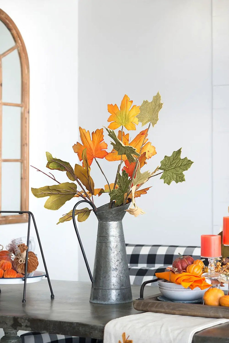 Paper Maple Leaf Spray, Botanicals Decor For Harvest Festival Fall Festival & Thanksgiving Table Decorations by HouseOfZazla