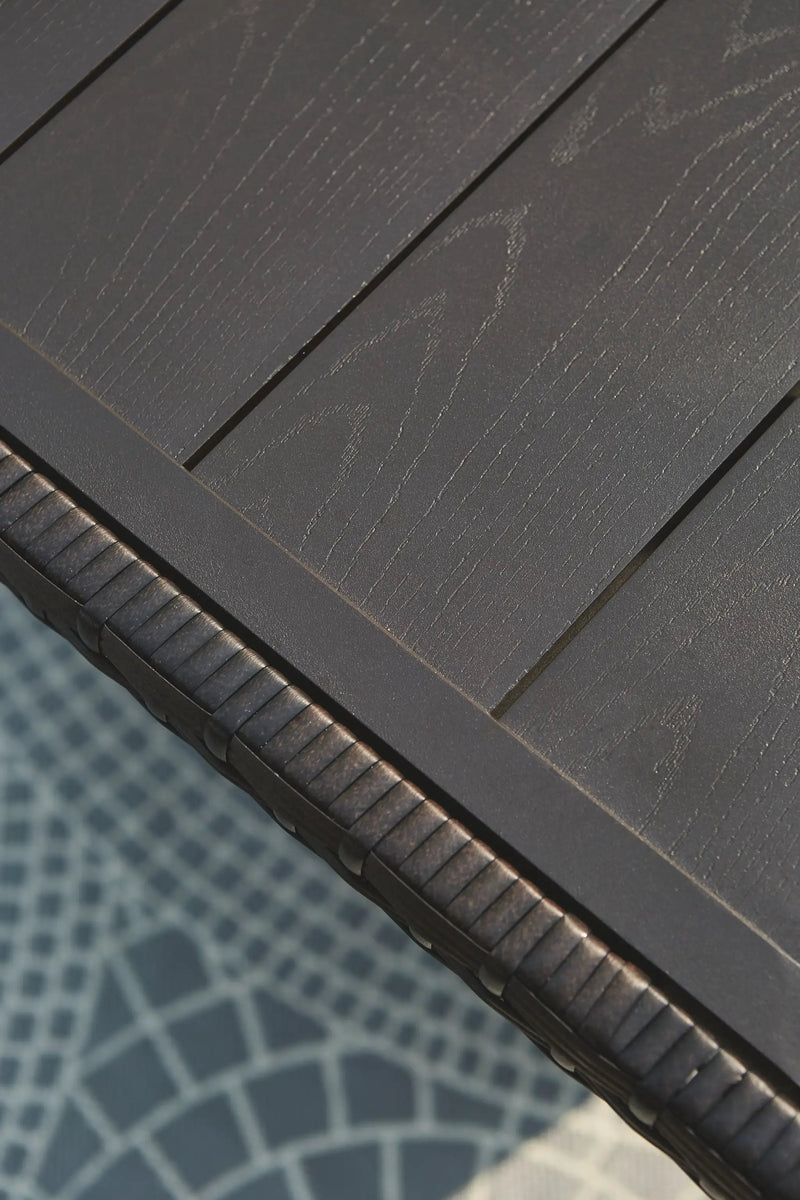 Easy Isle - RECT Multi-Use Table - Dark Brown / Beige by Unique Piece Furniture