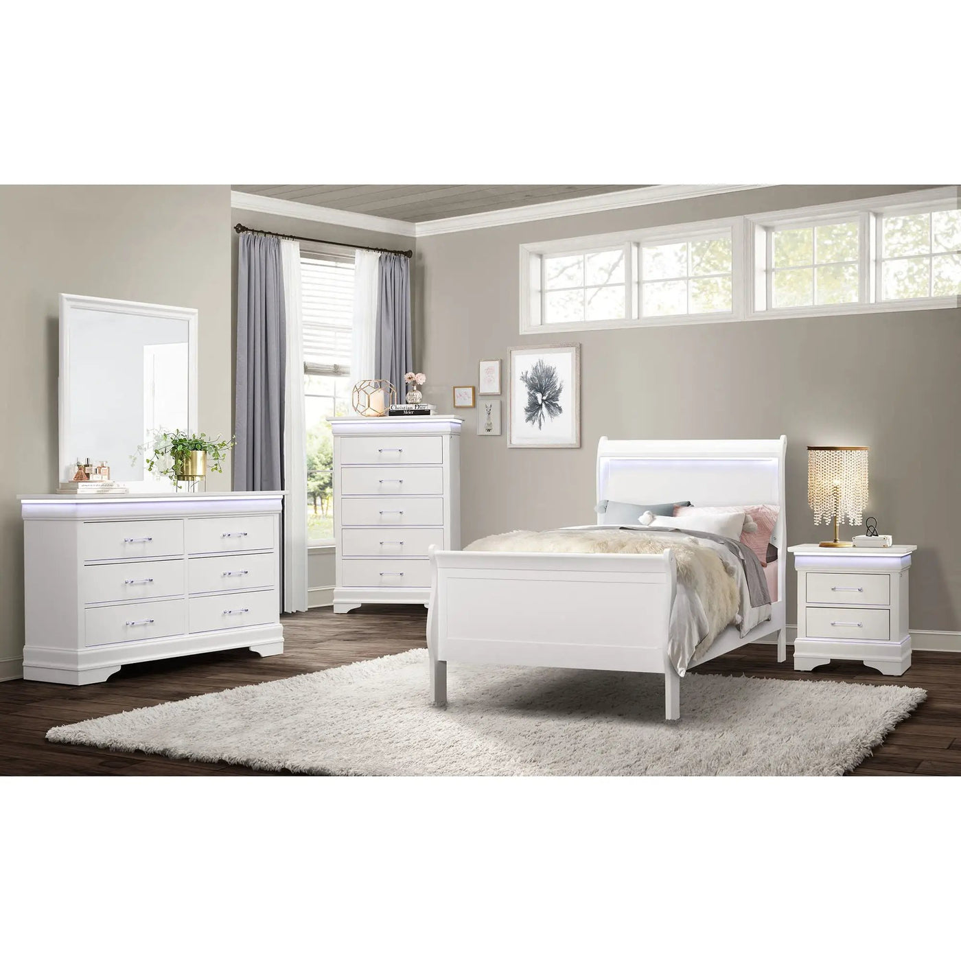 Charlston - Bed With LED by HouseOfZazla