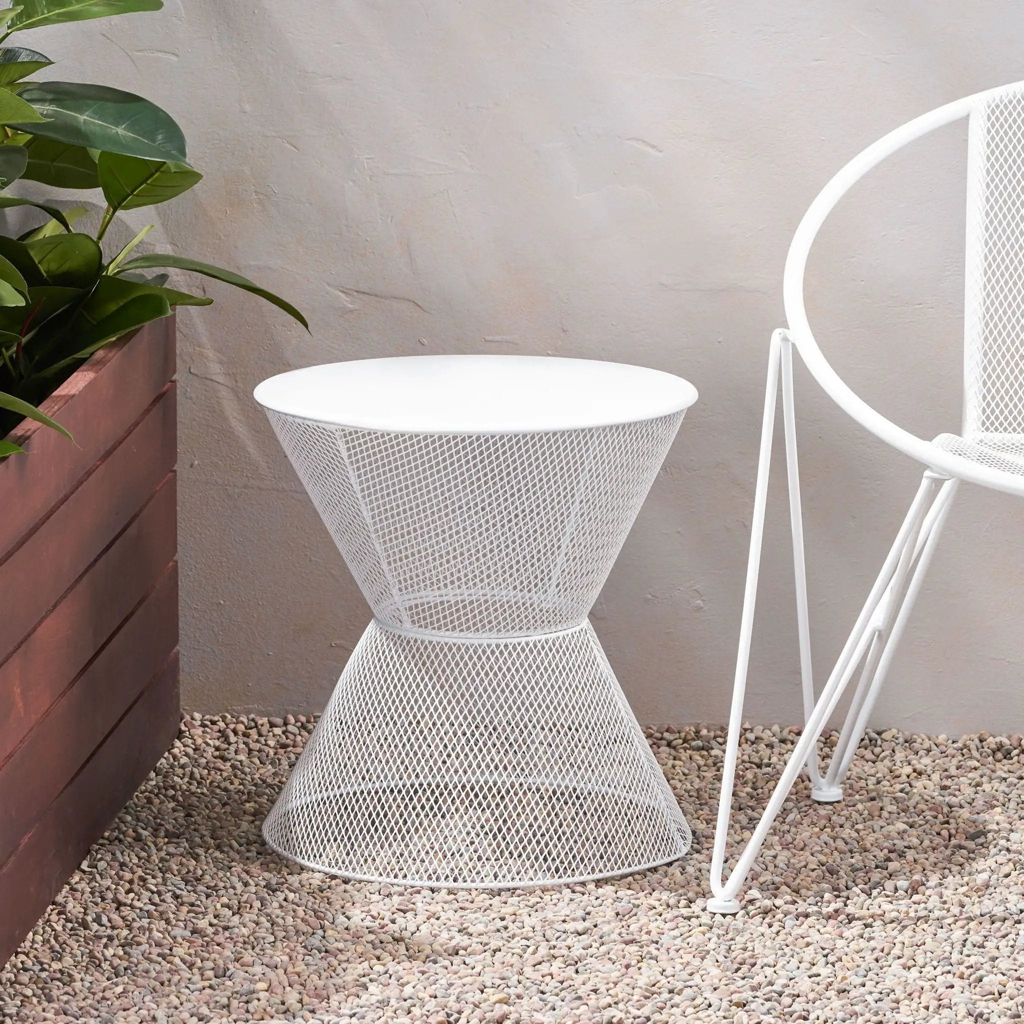 Nevada Contemporary Side Table With Design by HouseOfZazla