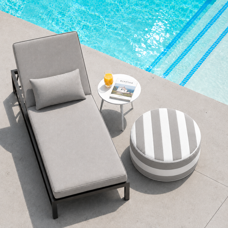 Outdoor Inflatable Ottoman 21"x21"x9" by HouseOfZazla