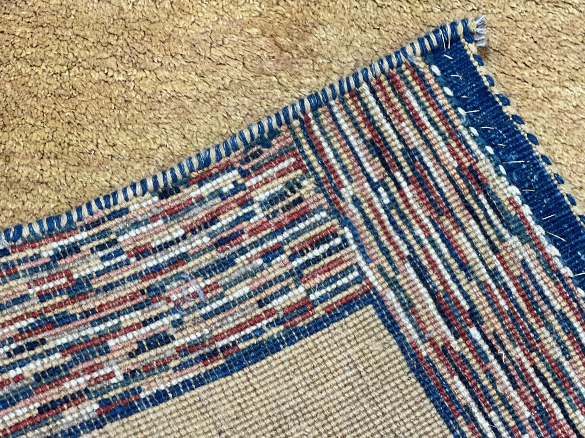 Indo Gabbeh Rug 3.7 x 5, Tribal Rug, Boho Rug, Wool Handmade Carpet by Jewel Rugs