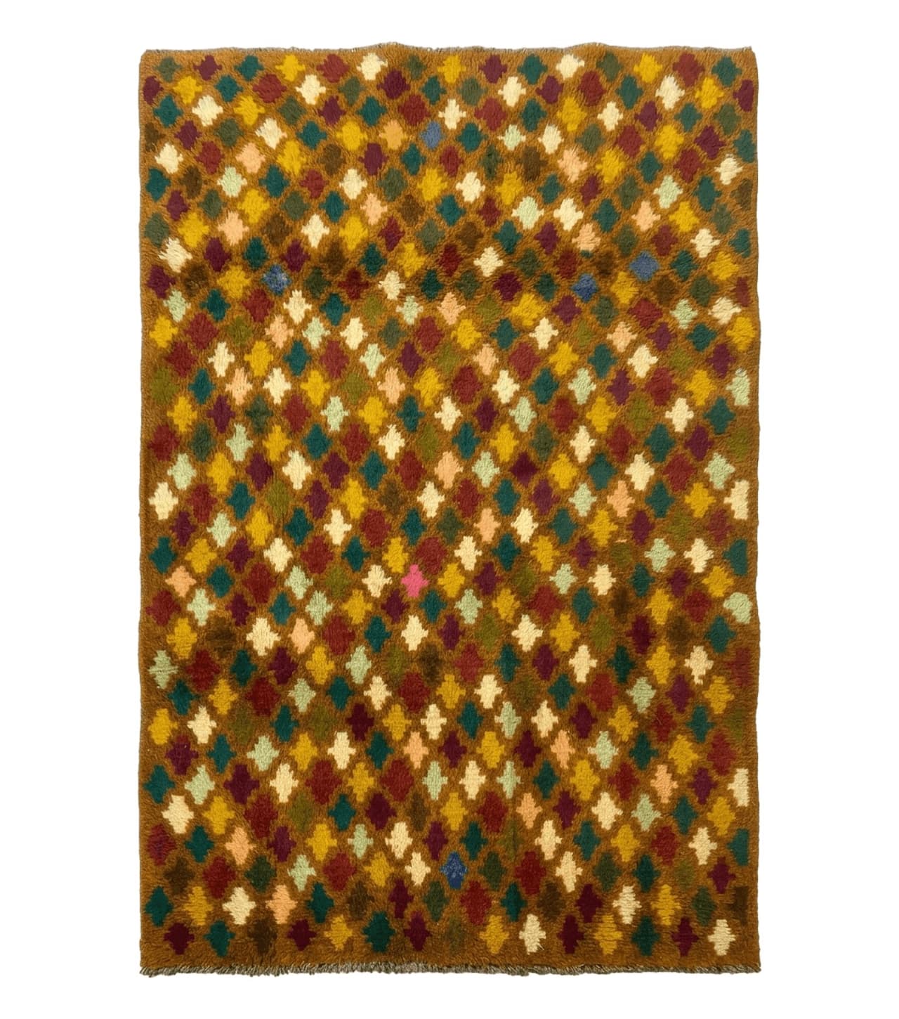 Balouch Rug 3x4, Burnt-Orange, Multicolor, Afghan Rug by Jewel Rugs