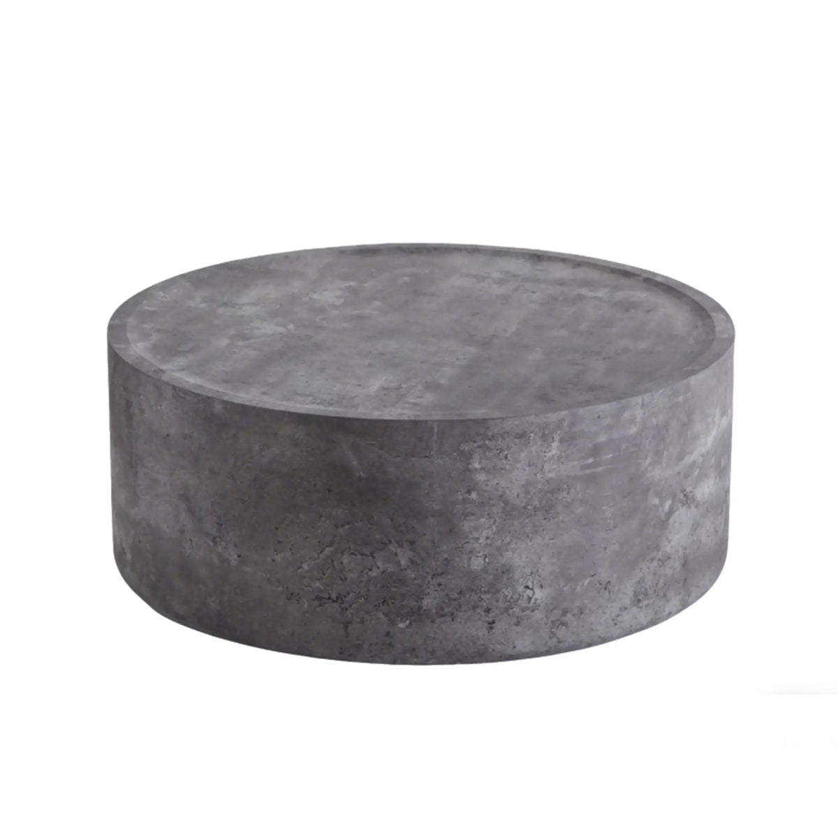 31.5" Round Coffee Table with Faux Concrete Finish by HouseOfZazla
