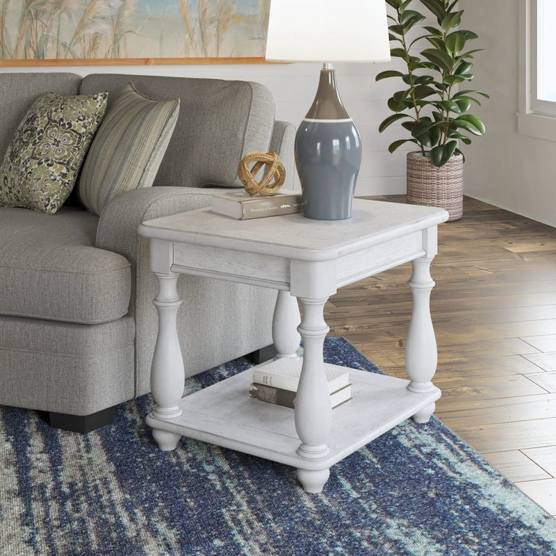 Square End Table - Gray by Unique Piece Furniture