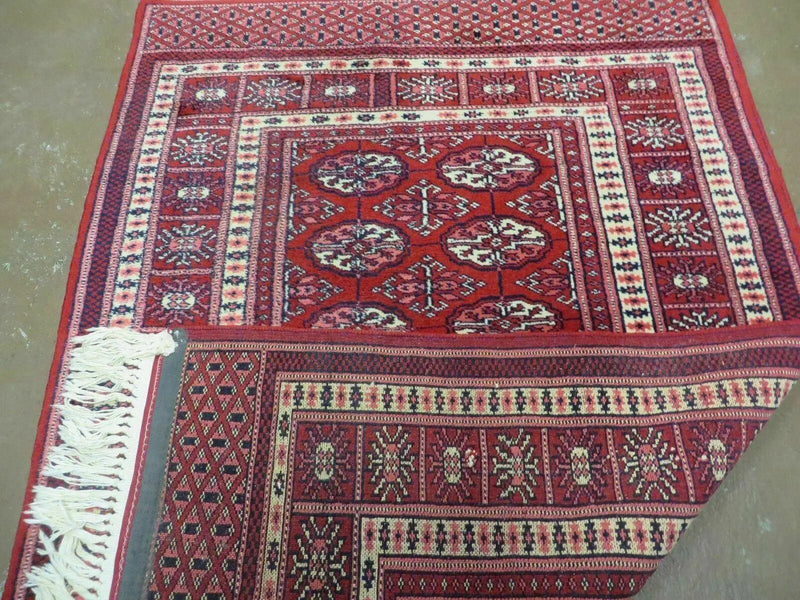 3' X 5' Vintage Fine Handmade Turkoman Bokhara Yamud Rug Carpet Nice by Jewel Rugs