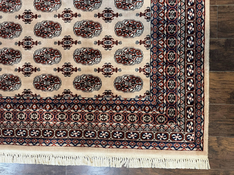Karastan Rug 8.2 x 11.6 Beige Bokhara, Wool Pile, Vintage Discontinued Karastan Area Rug, Belgium Power Loomed Rug by Jewel Rugs