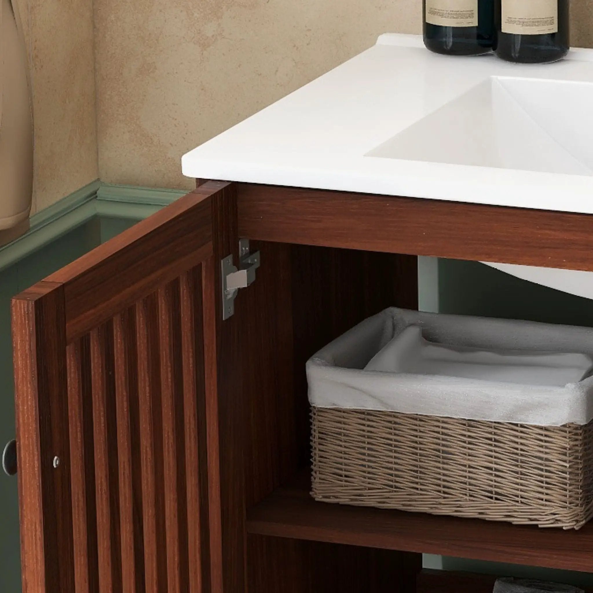 30" Vintage Bathroom Vanity With Ceramic Sink by HouseOfZazla