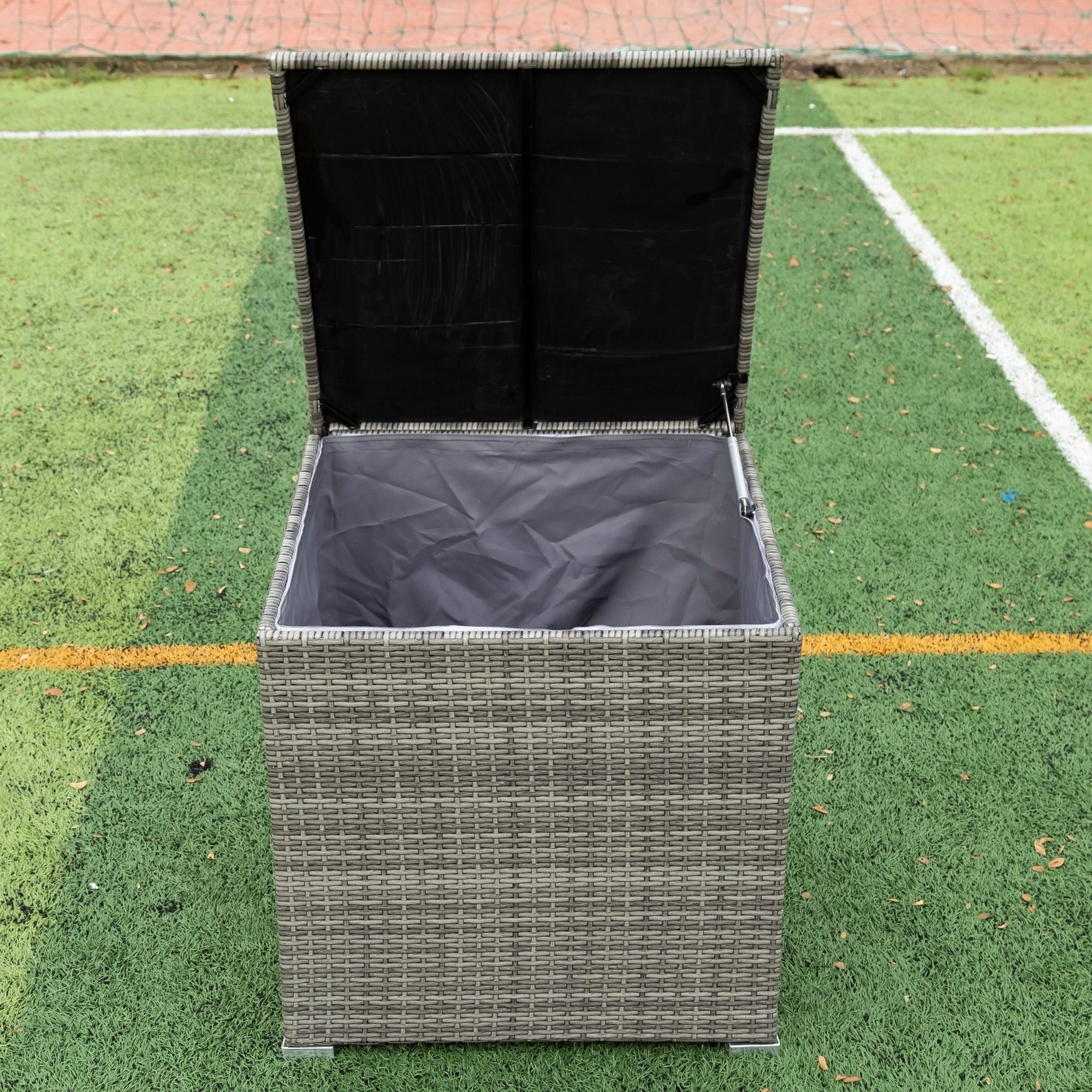 4 Piece Patio Sectional Wicker Rattan Outdoor Furniture Sofa Set With Storage Box by HouseOfZazla