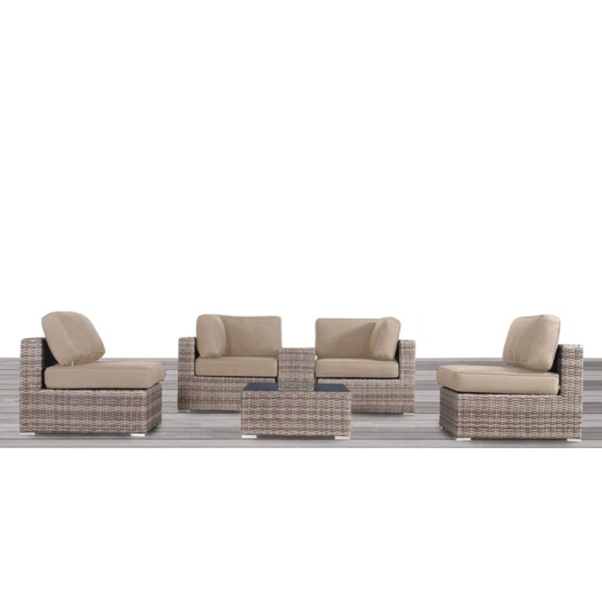 Outdoor Wicker Seating Group With Cushions, photo 6 of 38