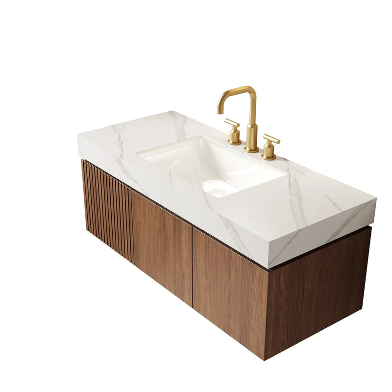 48" MURI Carrara Bathroom Vanity by HouseOfZazla