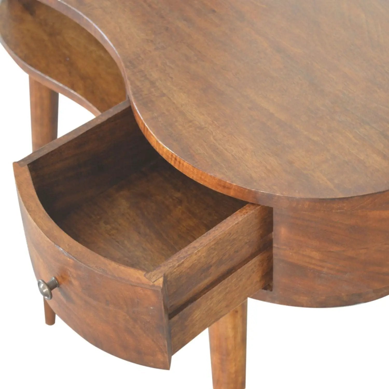 Rounded Writing Desk - Chestnut by HouseOfZazla