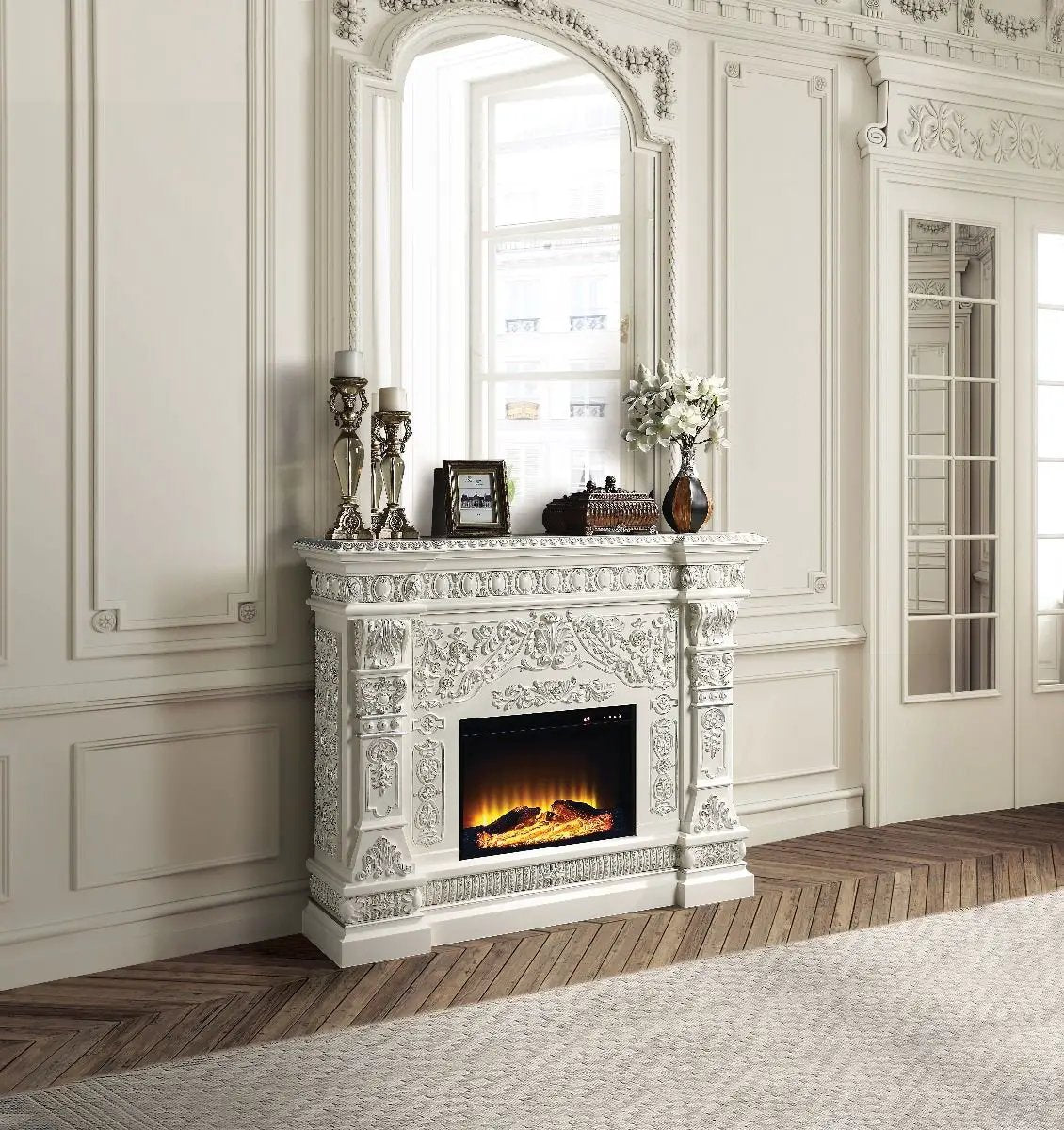 Vanaheim - Fireplace - Antique White by Unique Piece Furniture