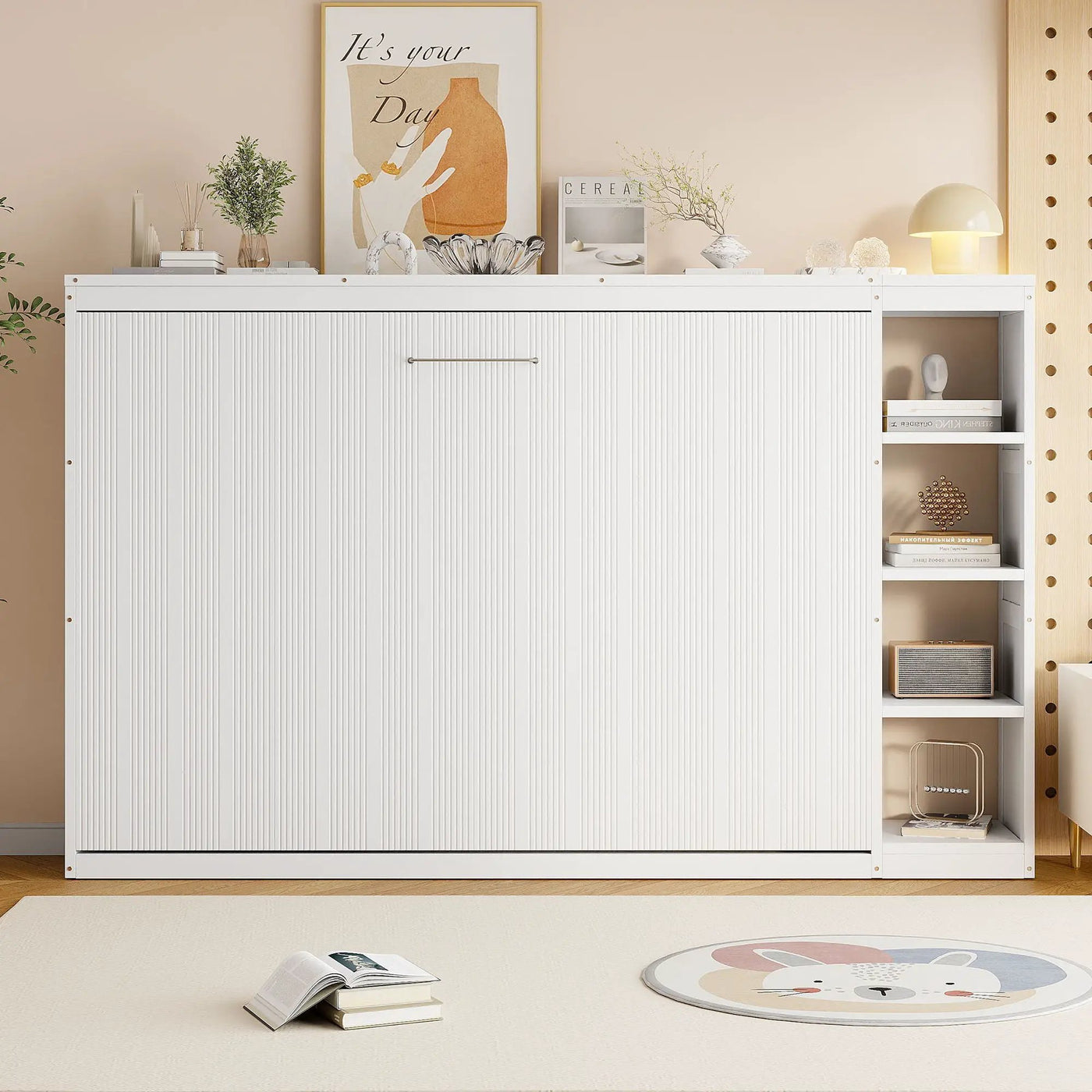 Murphy Bed With Bookshelf And Storage by HouseOfZazla