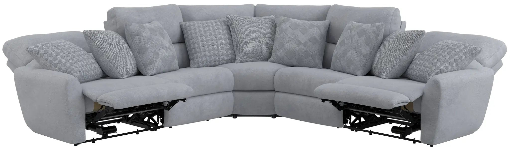 Majesty - Deep Seating Power Reclining Sectional by Unique Piece Furniture