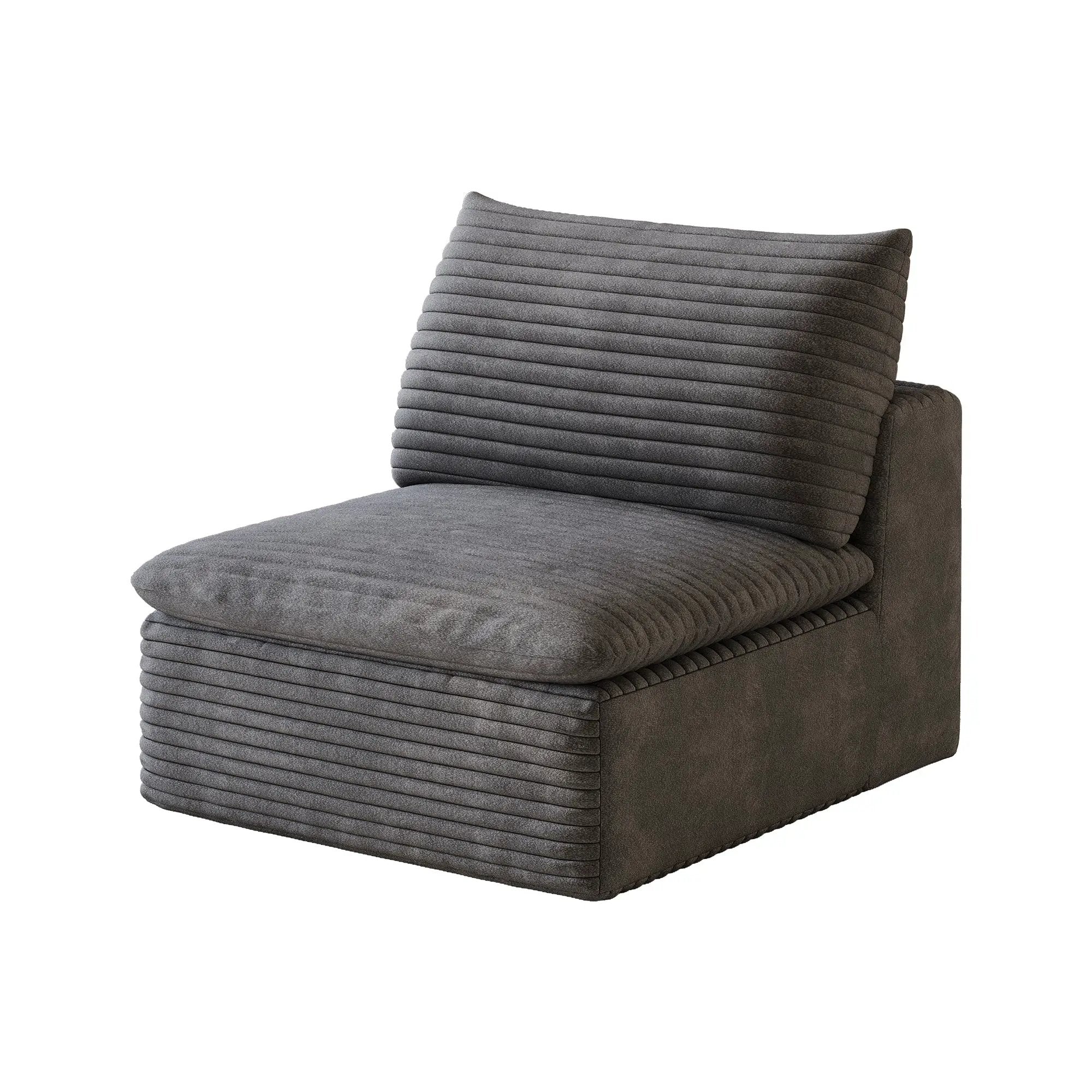 1 Middle Seat Sofa with Ottoman by HouseOfZazla