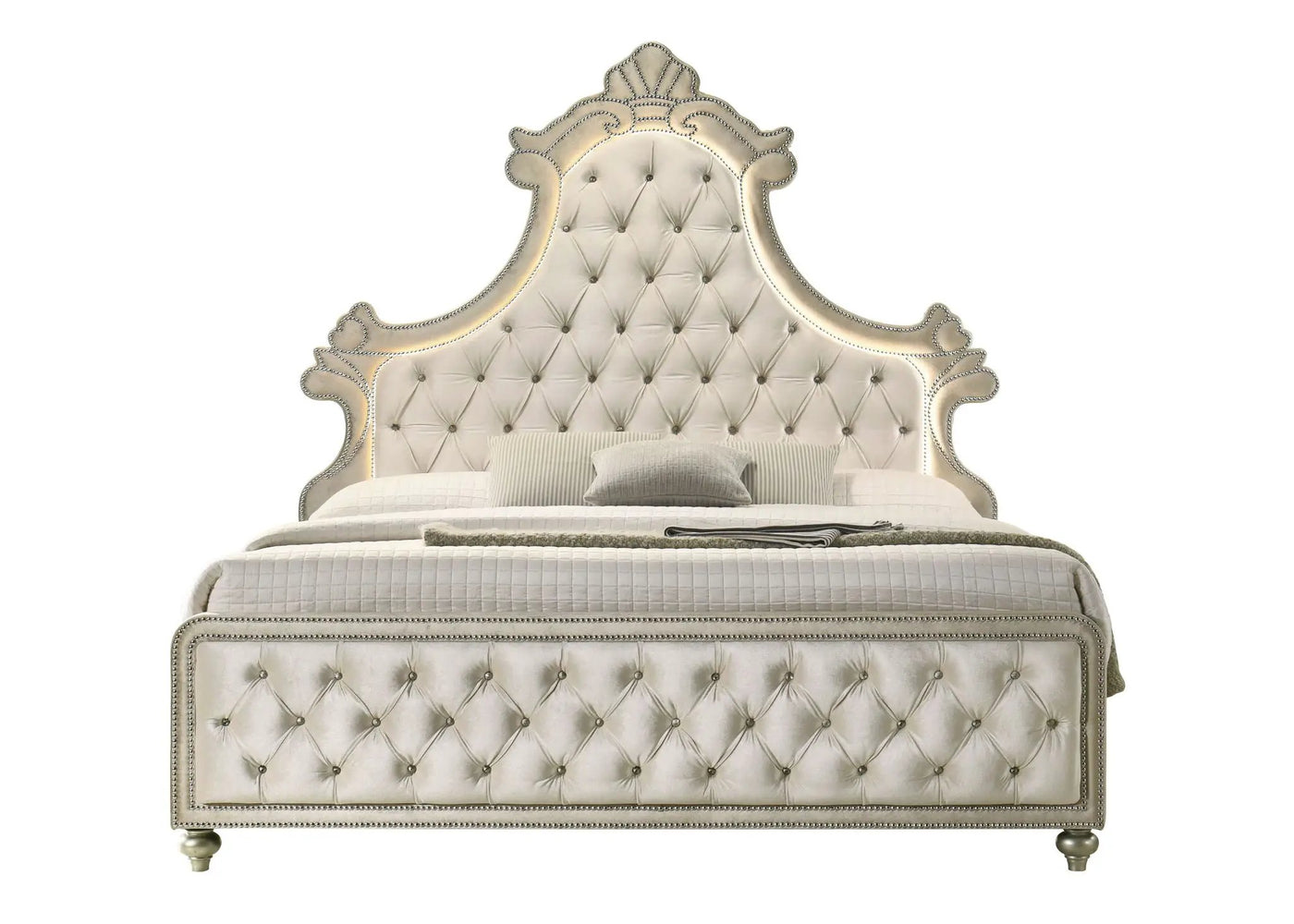 Lucienne - Bed With LED Lighting by Unique Piece Furniture