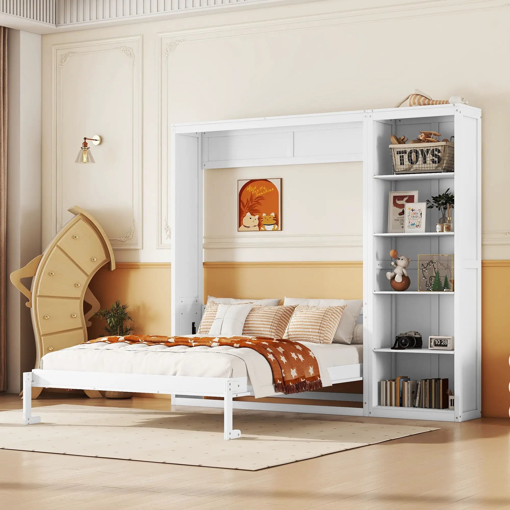 Murphy Wall Bed With Shelves by HouseOfZazla