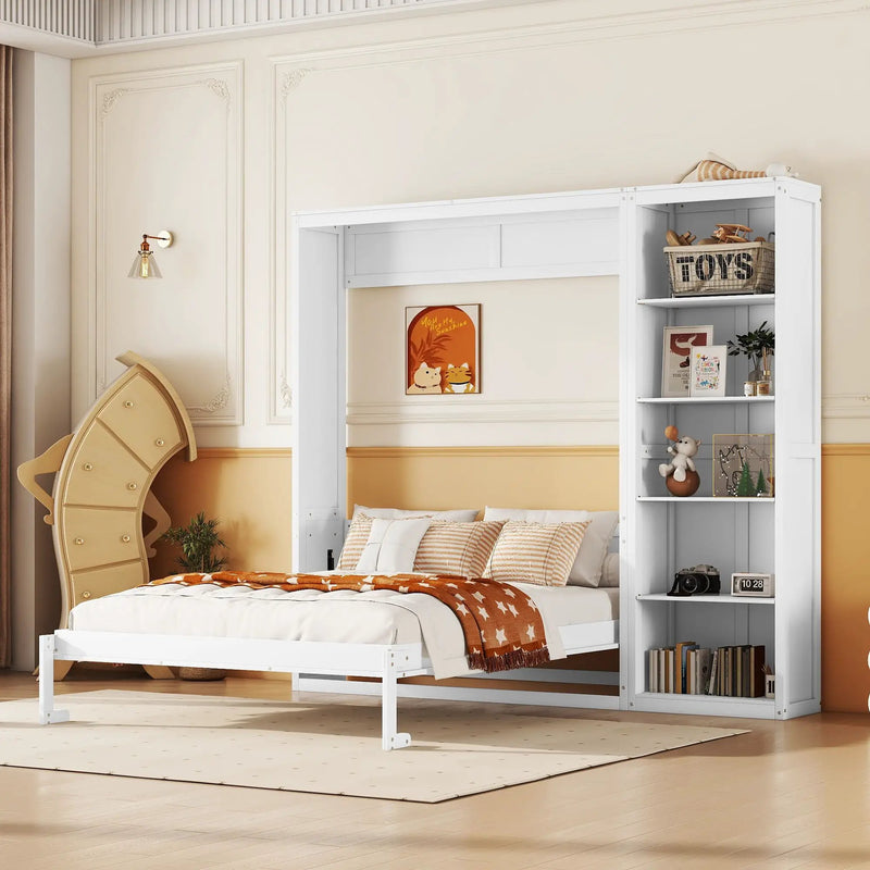 Murphy Wall Bed With Shelves by HouseOfZazla