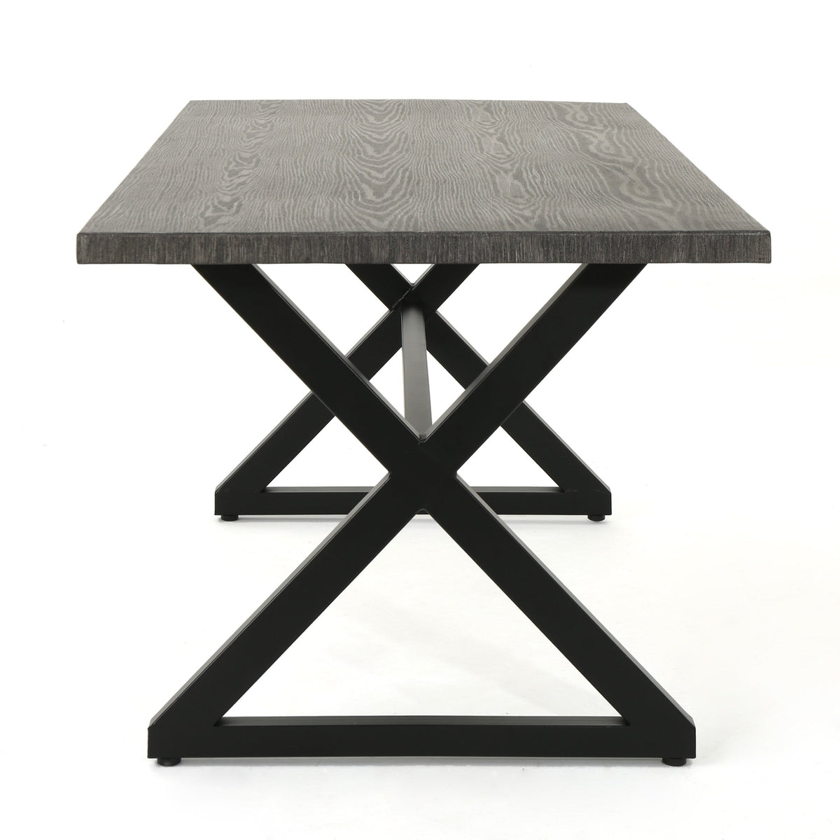 Rolando Outdoor Aluminum Dining Table with Steel Frame, photo 10 of 10