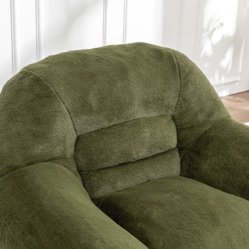 Comfy Faux Fur Bean Bag Chair by HouseOfZazla