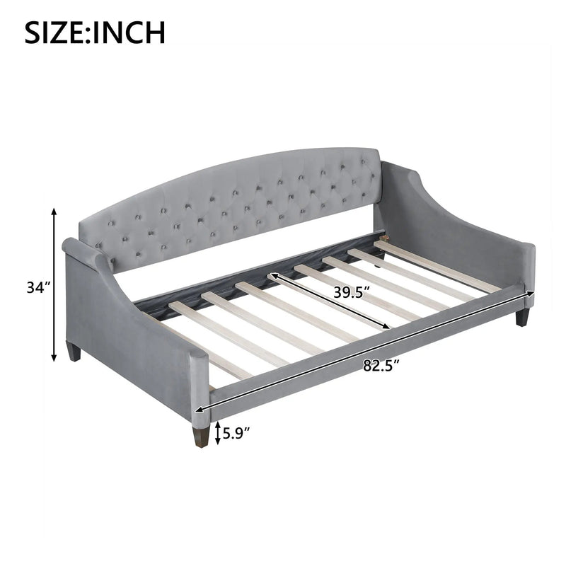 Modern Tufted Button Daybed by Unique Piece Furniture