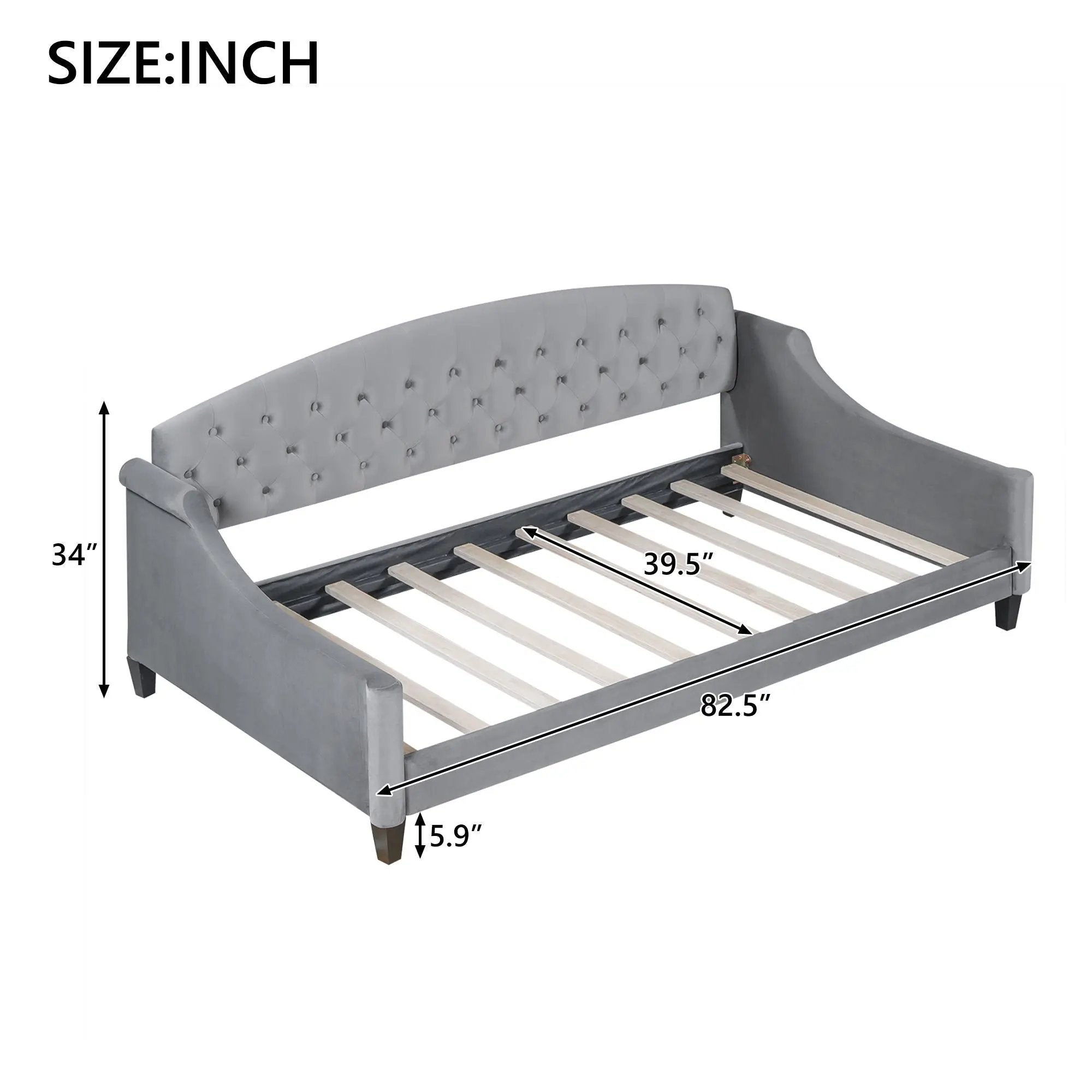 Modern Tufted Button Daybed by Unique Piece Furniture