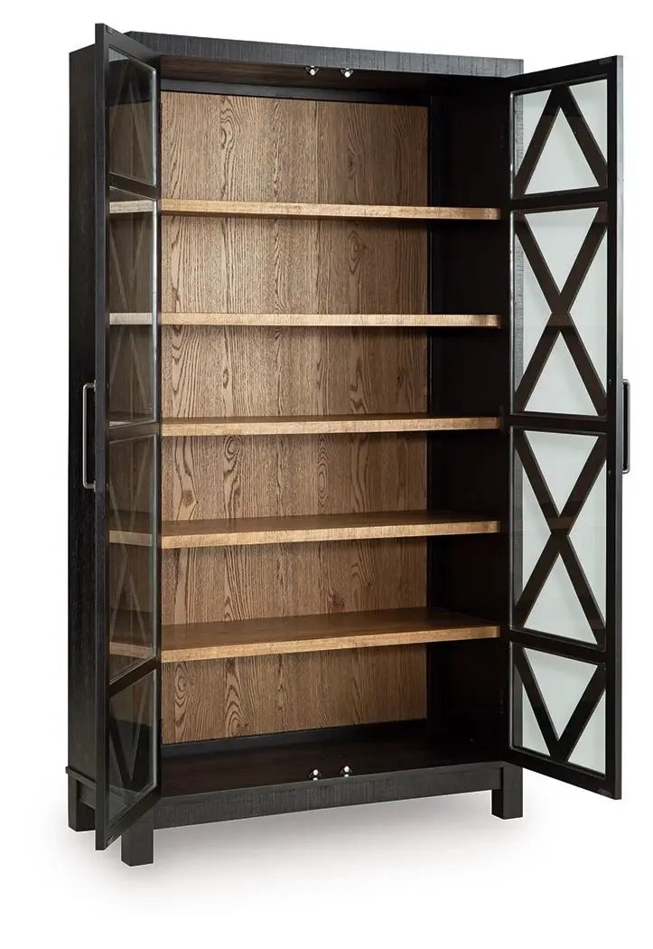 Christop - Accent Cabinet - Black / Brown by Unique Piece Furniture