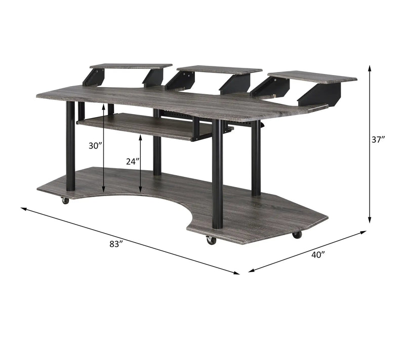 Eleazar Music Recording Studio Desk Wood by HouseOfZazla